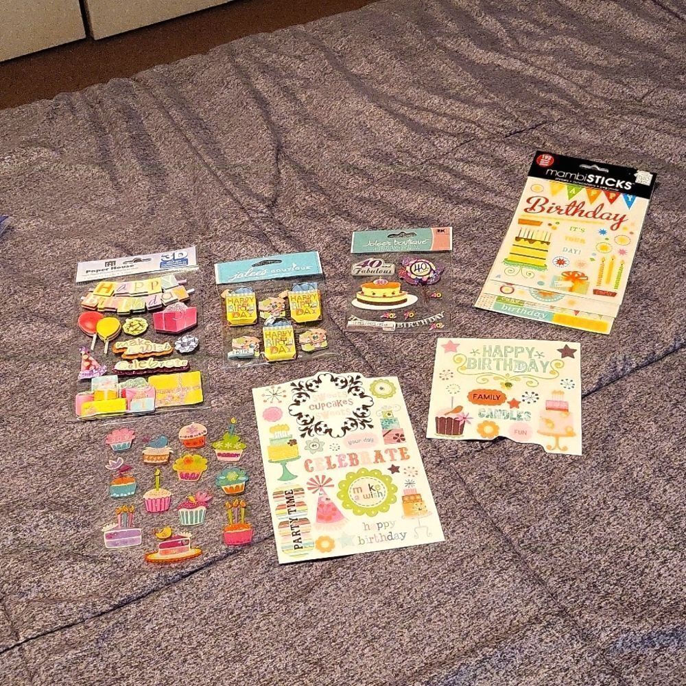 Birthday sticker bundle 